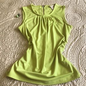 Women's sleeveless lime/light green dressy tank lime green size XS